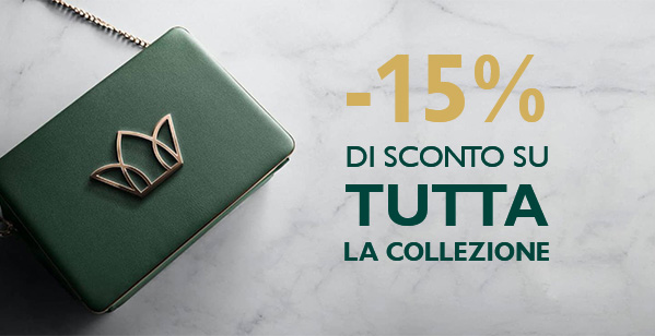 -15% Di sconto su tutta la collezione